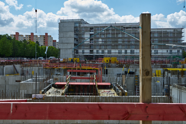14.05.2019 - Die GEWOFAG-Baustelle auf dem Hanns-Seidel-Platz